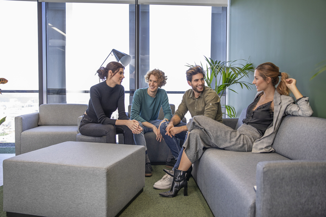 Beneficios de trabajar en un open space - First Workplaces